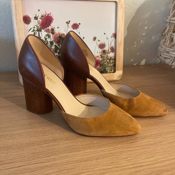 Nine West Shoes - Nine West Wood Color Block Heel